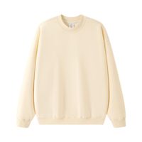 Fabricants de vêtements personnalisés 350 grammes Polyester coton coupe surdimensionnée à manches longues col rond sweat pour l'automne/hiver