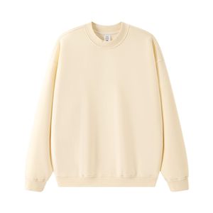 Fabricants de vêtements personnalisés 350 grammes Polyester coton coupe surdimensionnée à manches longues col rond sweat pour l'automne/hiver - Product Image 3