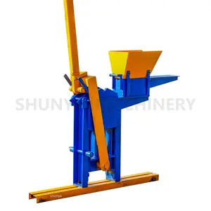 SHUNYA машина для производства Красного глиняного кирпича QMR2-40 ручная машина для производства глиняного кирпича