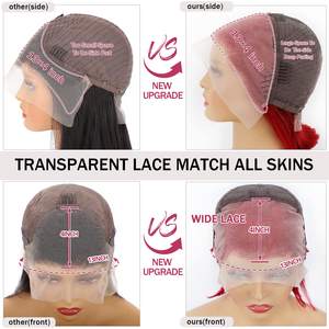 Goodluck pas cher vente en gros prix 13x4 frontal Bob 99j 8-14 pouces perruques de cheveux humains en vente - Product Image 3