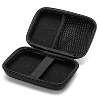 Vente en gros étui rigide pour accessoires numériques pour écouteurs pochette pour câbles de stockage de banque d'alimentation étui à fermeture éclair pochette en filet logo personnalisé