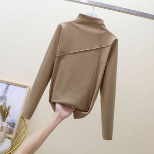 Donna inverno nuovo stile intimo termico maniche lunghe maglione <span class=keywords><strong>dolcevita</strong></span> delicato sulla pelle del corpo sottile - Product Image 4