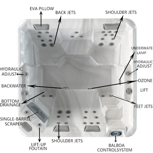 Chinesischer Günstiger Balboa Spa-Pool für 5 Personen mit Luftblasen-<span class=keywords><strong>Massage</strong></span> Outdoor-Whirlpool - Product Image 2