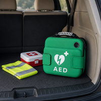 Sac de transport rigide en EVA pour équipement médical AED, personnalisable avec logo, idéal pour l'extérieur et les voyages