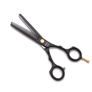 Aqiabi 5.5 ''Thợ Làm Tóc Kéo Jp Thép Cắt Tóc Mỏng Kéo Màu Đen A1104 Với Lưỡi Thép Không Gỉ - Product Image 5