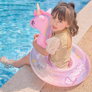 Flotador de natación para niños, flotador de unicornio de dibujos animados grueso para niños de 0 a 6 años, ayuda para la flotación en piscina - Product Image 3