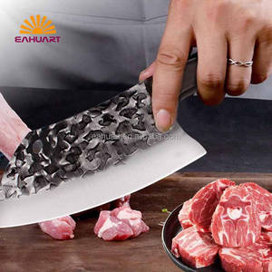 木製ハンドルステンレス鋼キッチンナイフ鋭いシェフナイフ肉と野菜を切るためのカスタムロゴ付き - Product Image 4