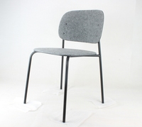 Fauteuil de bureau en feutre PET recyclé, durable et écologique, style moderne, empilable, fauteuil lounge, couleur personnalisable, design sur mesure pour