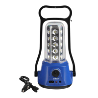 Lámpara Solar de Camping Recargable de 30 SMD con Panel Solar de 3W para Exteriores y Hogar