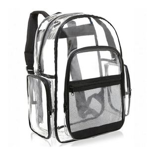 Wholesale Custom Outdoor Waterproof <b>Clear</b> PVC Back Pack Multi-Pocket Transparent School <b>Backpack</b> Bag - Product Image 4