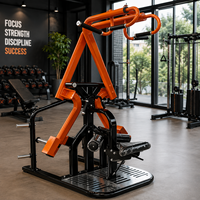 Vente Fabricant : Machine de tirage vertical X à charge par plaques, avec revêtement électrostatique anti-corrosion, pour la musculation