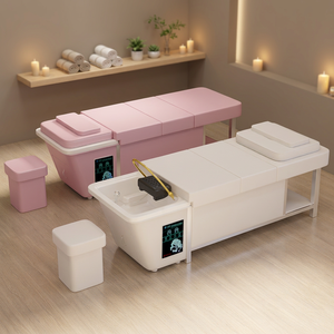 Cama de champú tipo Z con tanque de agua para salones de belleza, cama de spa para la cabeza con ciclo de agua y vapor, sin necesidad de fontanería, cama de masaje para headspa - Product Image 1