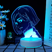 Projecteur de lune Anime, contrôle tactile Otaku, LED rechargeable, fonctionne sur batterie, design portable, télécommande