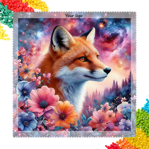 Pintura de Diamantes 5D con Diseño de Flor Estrellada y Zorro <span class=keywords><strong>Rojo</strong></span>, Decoración de Lujo para Sala de Estar, Venta <span class=keywords><strong>al</strong></span> Por Mayor, Personalizable - Product Image 1