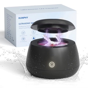 Wholesale Waterproof Household Ultrasonic Dental <b>Cleaner</b> with Four UV Lamps for Deep Cleaning Denture Braces <b>Retainer</b> - Product Image 1
