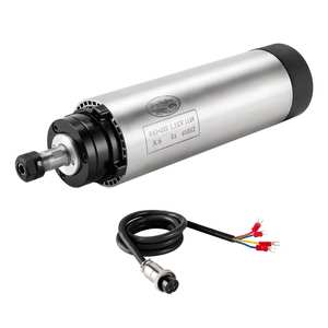 Moteur de broche CNC refroidi par air Zhong Hua Jiang ER11 65mm 4 roulements 1.5KW 110V/220V pour machine de gravure CNC - Product Image 1