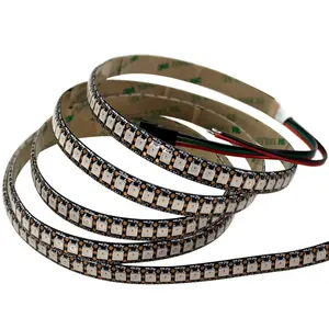 DC5V 144leds Per Meter Flexible Digital Rgb Ws2812b Addressable Led Strip Multi-color Lc8812b White Pcb Led Strip