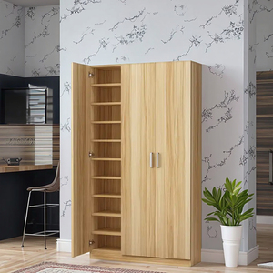 Étagère à chaussures en bois de design moderne, meuble de rangement pour le salon, étagère à chaussures en bois - Product Image 3