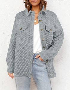 レディースファッションカジュアルスリーブ付き無地コート卸売婦人服 - Product Image 4