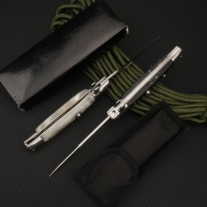 Cuchillo plegable de supervivencia D2 personalizado al por mayor, hoja de acero, aventura en la jungla, duradero, el mejor cuchillo plegable. - Product Image 3