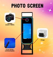Miroir portable pliable de 40 pouces, miroir intelligent tactile pour selfie, cabine photo