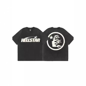 Nuova T-shirt Hellstarcho Americana da AliExpress, Stile Hip-Hop con Stampa Cartoon, in Cotone, Manica Corta, Vestibilità Ampia, Traspirante e Assorbente - Product Image 3