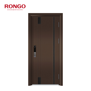 Porta d'Ingresso in Alluminio Personalizzata di Alta Qualità, Porta Singola Intelligente Moderna e Sicura in Vendita - Product Image 3