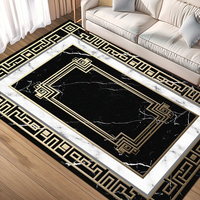 Tapis de salon en velours cristal de qualité supérieure, antidérapant, lavable, pour la décoration intérieure, tapis de sol, tapis de canapé