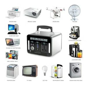 500W/1000W Portable Power Station, MPPT <b>Solar</b> Energy Storage Supply With Flashlight for <b>Mobile</b> Emergency 500 Pure Sine Wave Powe - Product Image 4