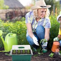 Kit de démarrage de graines avec dôme d'humidité réglable pour serre intérieure