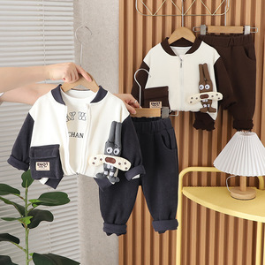 Nuevo diseño de dibujos animados 3 piezas conjunto a granel musulmán niños ropa liquidación - Product Image 2