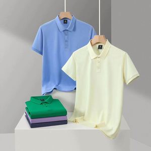 LCC823 High Quality Custom LOGO Polo Work Clothes Blank Plain Cotton Mens Business Employee Golf Polo Shirt With Embroidery Logo - Product Image 3
