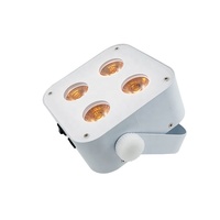 Nouvelle mini lumière PAR sans fil à batterie LED 4x18w avec télécommande DMX IR # Éclairage de scène de mariage