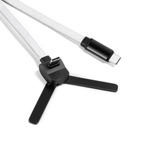 Nuevo Diseño de Cable de Carga Rápida USB-C de 60W y Soporte para Teléfono Ajustable en Múltiples Ángulos para Regalos de Bienvenida