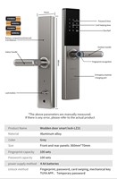 Cerradura Inteligente para Puerta de Entrada, con Huella Dactilar, Contraseña, App Tuya, WiFi, para Hogar, Oficina, Dormitorio