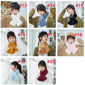 <span class=keywords><strong>Écharpe</strong></span> en peluche à la mode pour femmes, foulard chaud, <span class=keywords><strong>bavoir</strong></span> femme, col en peluche, hiver, hiver,, K1065 - Product Image 4