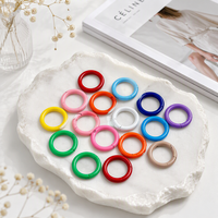 Anneau à ressort coloré en alliage de zinc de 23 mm, accessoire métallique pour sac, anneau rond à ressort, anneau ouvert en O, personnalisable, dernière nouveauté