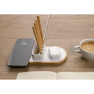 Caricatore wireless doppio da 10W Ontario, gadget sostenibili - Product Image 1