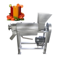 Hete Verkopende Roestvrijstalen Schroef Juicer Voor Fruit Groenten Elektrische Automatische Vruchtensap Verwerkingsmachine