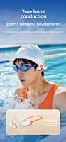 Écouteurs Sportifs pour la Natation avec Lecteur MP3 32 Go, Bluetooth Double Mode, Étanche IP68, Conduction Osseuse, Crochet d'Oreille, Bouton de Commande