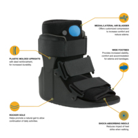 Botte orthopédique pour fracture de la cheville, équipement de physiothérapie de haute qualité, semelle extérieure en caoutchouc intégrée, soutien de la cheville