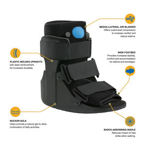 उच्च गुणवत्ता वाले एकीकृत रबर आउट एकमात्र फिजियोथेरेपी उपकरण ऑर्थोपेडिक टखने के फ्रैक्चर एयर वॉकर बूट टखने का समर्थन किया - Product Image 2