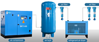 Kompresor Udara Scuba Listrik Pcp 300bar 5.5kw untuk Dijual