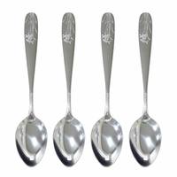 Ensemble de couverts en acier inoxydable argenté, couteau, fourchette, cuillère, argenterie élégante pour restaurant, maison, hôtel
