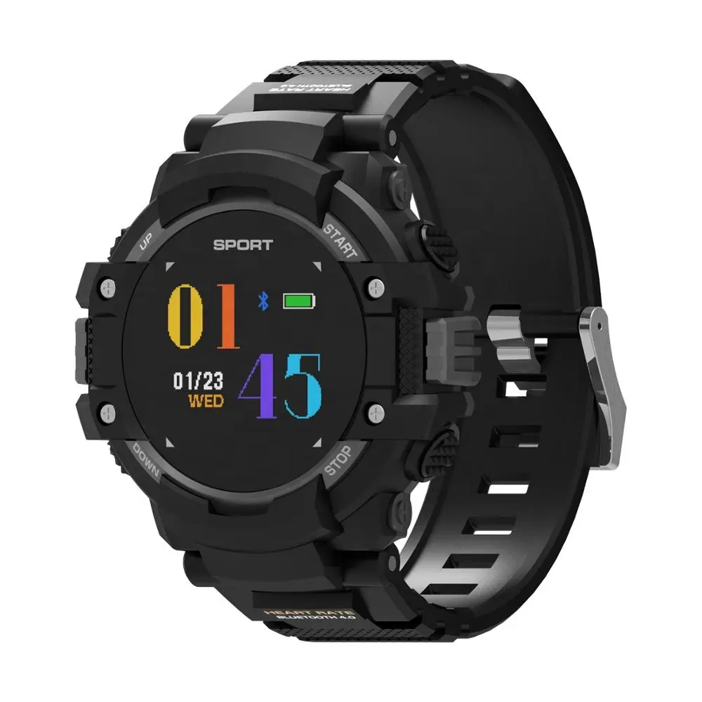 F7 Heart Rate Monitoring IP68 Waterproof daily step record Outdoor Multi Sports Mode Tracker GPS smartwatch