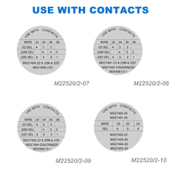 Kit d'outils de sertissage à quatre rainures JRready M22520/2-01 ST2139 AS2 Série K Positionneur de bornes électriques M38999