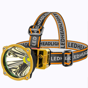 Lampe frontale LED rechargeable, lumière puissante, pour la chasse, la pêche, l'exploitation minière, corps en alliage d'aluminium, lumière blanche - Product Image 1