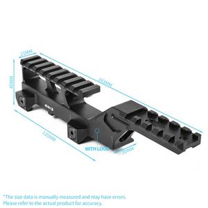 Montura Táctica de Aluminio para Combo de Apuntamiento Láser y Mira Holográfica de Punto Rojo EXPS3, Accesorio de Caza - Product Image 3
