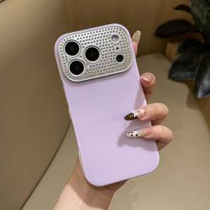 Funda <span class=keywords><strong>de</strong></span> silicona <span class=keywords><strong>de</strong></span> alta gama con diamantes brillantes para la lente <span class=keywords><strong>de</strong></span> la cámara, para <span class=keywords><strong>iPhone</strong></span> 16, 15, 14, <span class=keywords><strong>13</strong></span>, 12, 11, 17 <span class=keywords><strong>Pro</strong></span> Max - Product Image 2