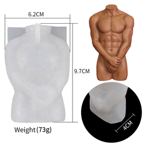 INTODIY 3D Mewah Tubuh Wanita Molde Silicona Unik Seksi Torso Manusia Wadah Lilin Cetakan untuk Art Deco - Product Image 6